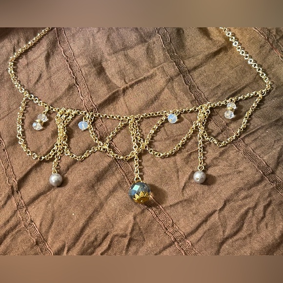 🌞Choker with Crystal dangles - Picture 2 of 7